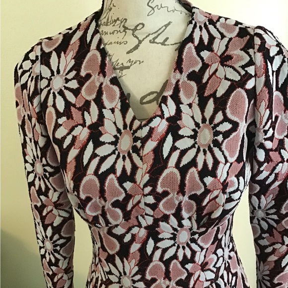 Vintage 70’s Flower Maxi Dress - Picture 5 of 6